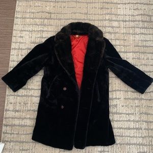 VINTAGE Faux Fur Coat